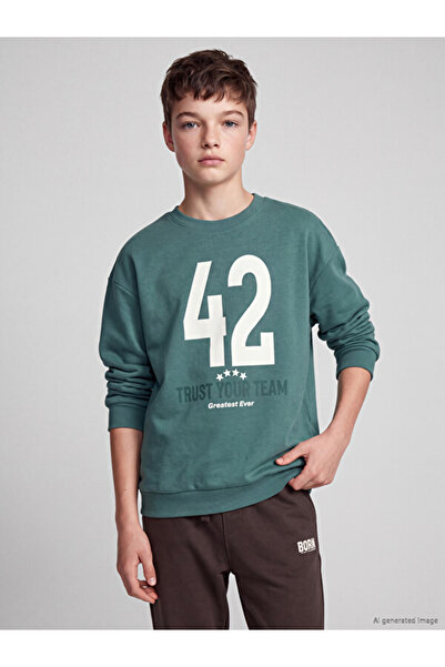 LC Waikiki Quality Parts from Çelebi Store Zero Roba Yaka Boys' Sweatshirt
