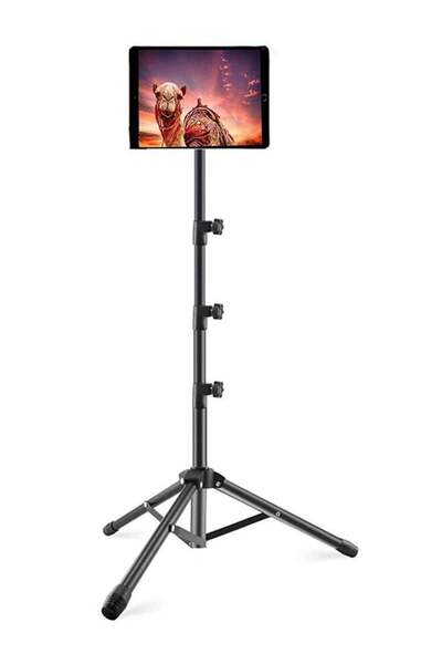 WISFOR Phone Stand Tablet Holder Floor Mobile Tripod for iPad Adjustable Lazy...
