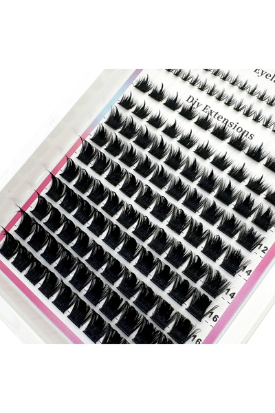 Choice MIX D 12rows ZH46 300D HBZGTLAD Manga Lash Clusters With Spikes Wispy ...