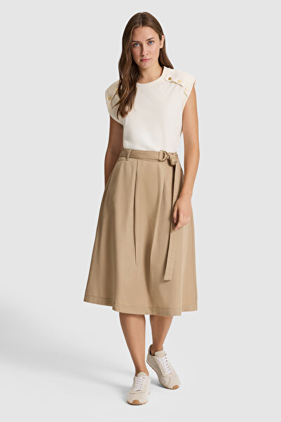 U.S. Polo Assn. Women's Camel Jean Skirt 50321422-Dn0033