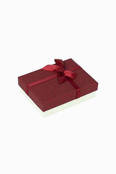 Meidi Packing Meidi Jewelry Box Normal Paper, 7x9x3 cm - Burgundy / Cream - S...