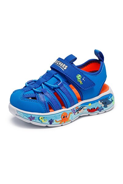 SKECHERS Sandale copii baieti PLAY SCENE SPLASH 407041N-LIGHT BLUE-21
