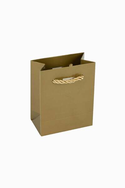 Meidi Packing Meidi Pungi cadou carton 9x11x5 cm Auriu - Set 48 buc