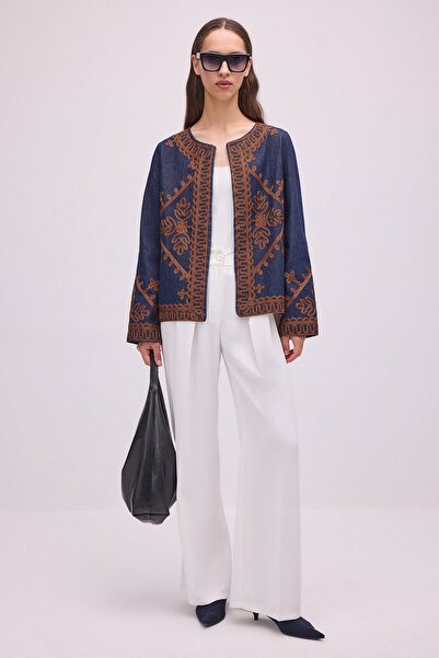 Touché Privé Embroidered Denim Jacket