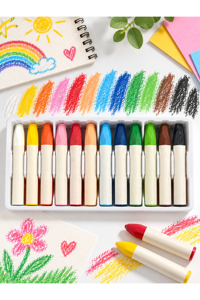 SmartFox 12’li Pastel Boya Kalemi Seti – Renkli Çizim