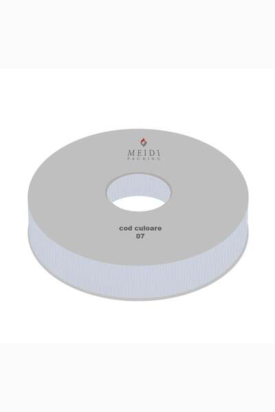 Meidi Packing Meidi Textile Ribbing Ribbon, 2 cm wide, 100 y long - Light Grey