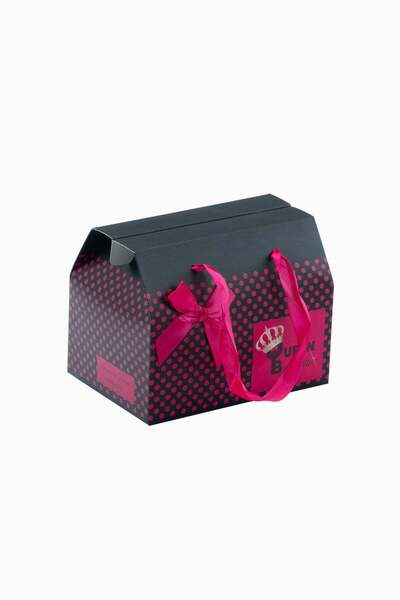 Meidi Packing Meidi Queen Gift Box Folded, 17.5x12.5x13.5 cm - Black - Set of...