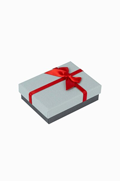 Meidi Packing Meidi Jewelry Box Normal Paper, 7x9x3 cm - Light Gray / Dark Gr...