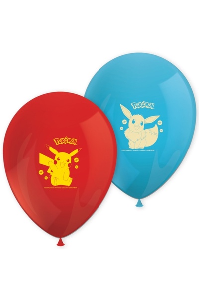 Flippy Set 8 baloane de petrecere Pokemon, 28cm
