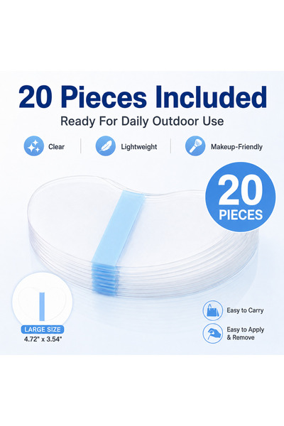 Choice WHITE 20pcs Invisible Beauty Patches, Ultra-Thin Face Tape for Outdoor...