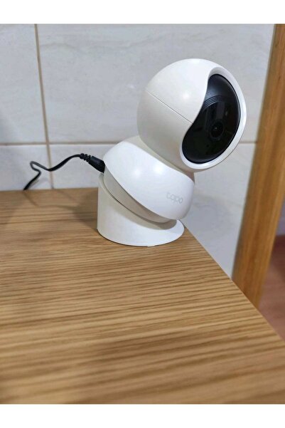 Fandora Tapo C200 C210 C220 Uyumlu 30° Açılı Kamera Montaj Aparatı Beyaz