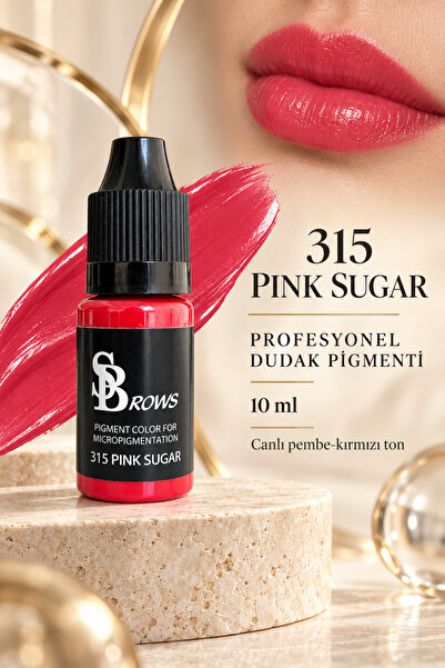 SBrows Profesyonel Kalıcı Makyaj Dudak Pigmenti 10 ml – Mikropigmentasyon Dudak Renklendirme Boyası