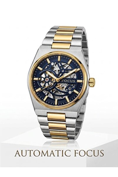 Focus Automatic Steel Case and Cord Great Quality Men's Wrist Watch (New Prod...
