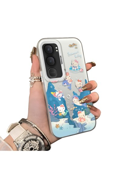 CHICASELUX حافظة هاتف متوافقة مع Vivo Y31/Y21D مطبوعة برسومات قطة كرتونية من ...