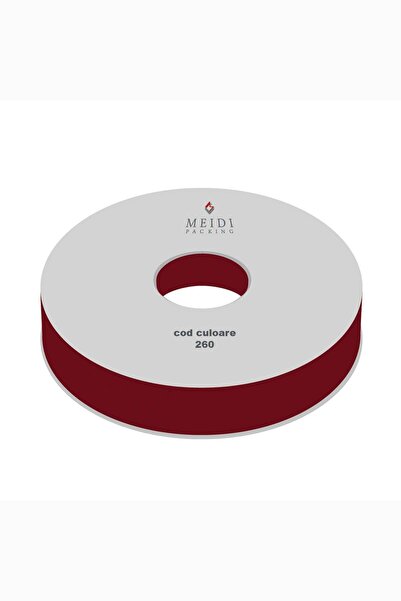 Meidi Packing Meidi Textile Ribbing Ribbon, 2.5 cm wide, 100 y long - Dark Red