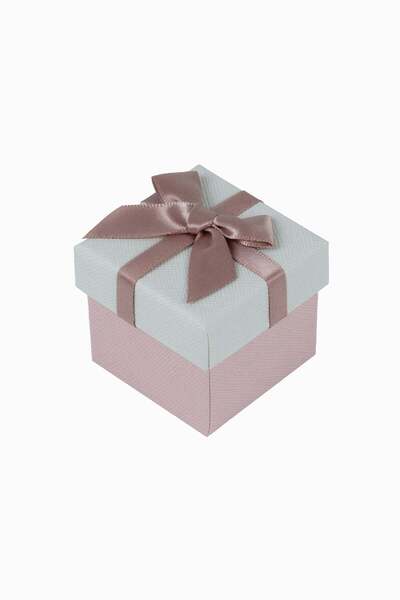 Meidi Packing Meidi Cutie bijuterii Normal Paper, 5x5x4.5 cm - Crem / Roz / G...