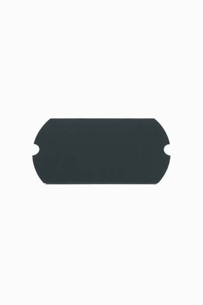 Meidi Packing Meidi Folded Pillow Box Gift Box, 16x11x5 cm - Black - Set of 2...