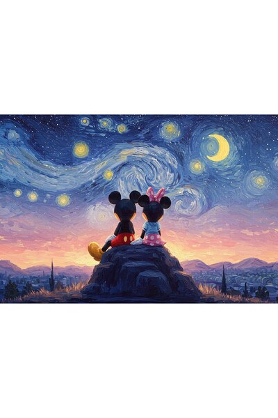 OEM Αφίσα Disney Μίκυ και Μίνι Έναστρη Νύχτα, 61x90 εκ., poster3185