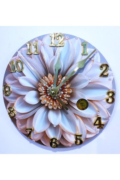 OEM Ceas de perete -design FLORAL 3D