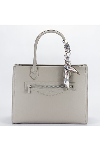 David Jones Ανοιχτό γκρι τσάντα πάστρα με φουλάρι CM7642-1 11