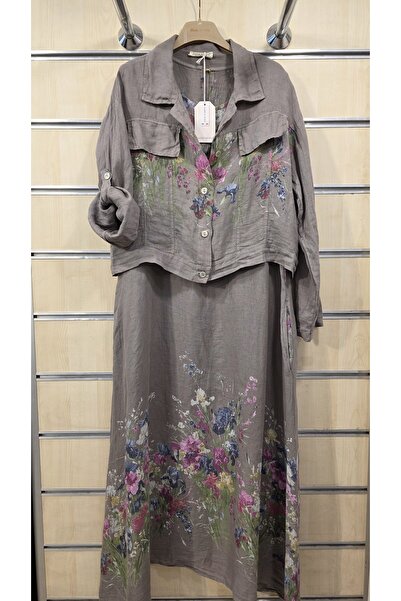 Park Moda Italian Linen Suit 2-Piece Jacket Set