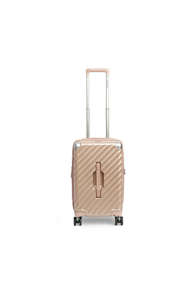 CarryOn Troler de cabină extensibil, policarbonat, 56x26x33 cm, TSA, 4 roți pivotante, auriu