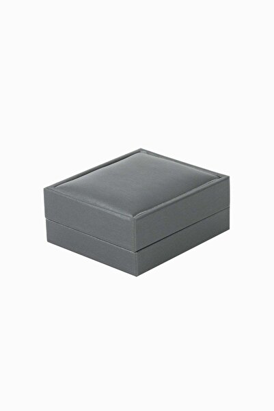 Meidi Packing Meidi Jewelry Box Set Gama Leather, 7.5x8.5x3.5 cm - Gray / Dar...