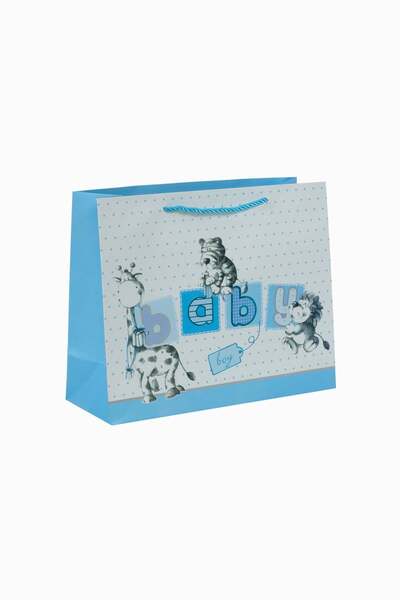 Meidi Packing Meidi Pungi cadou carton Albastru - Set 20 buc