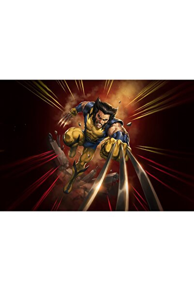 OEM Poster Wolverine Bestia în modul acțiune, 61x90 cm, poster3094