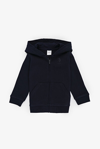 U.S. Polo Assn. سويت شيرت أساسي باللون الأزرق الداكن للأولاد 50316488-VR033