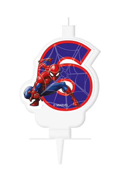 Flippy Lumanare petrecere cifra 6 Spiderman