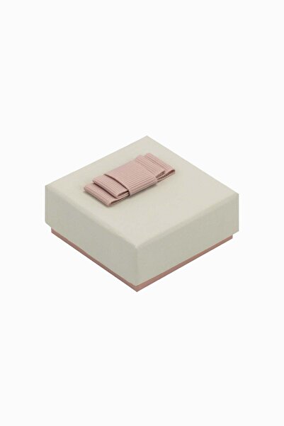 Meidi Packing Meidi Flower Up F.U Jewelry Box, 6x6x2.5 cm - Cream / Pink / Gr...