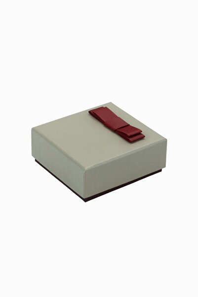 Meidi Packing Meidi Flower Up F.U Jewelry Box, 8.5x9x3.8 cm - Cream / Burgund...