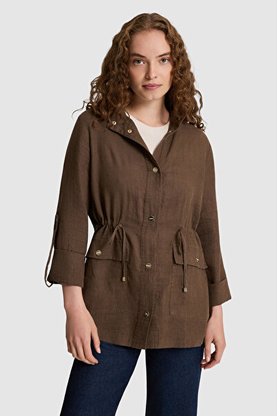 U.S. Polo Assn. Women's Brown Long Sleeve Shirt 50326642-Vr029
