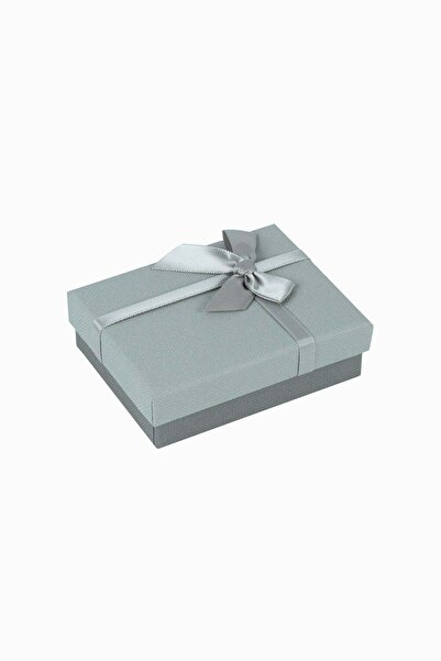Meidi Packing Meidi Jewelry Box Normal Paper, 7x9x3 cm - Light Gray / Dark Gr...