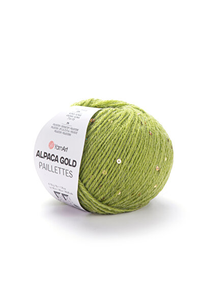 Yarnart Alpaca Gold Paillettes 20% Alpaca Sequined Hand Knitting Yarn 50 Gr 1...