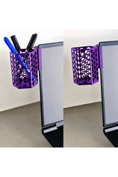 Generic Brand 3D Printing Monitor Pen Holder - Honeycomb Patterned Laptop Edg...
