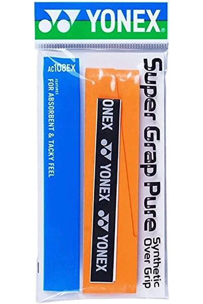 YONEX AC108EX Super Grap Pure Badminton Racquet Grip, Orange