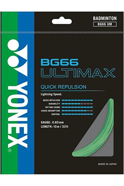 YONEX BG66 Ultimax Badminton Strings 10MTR, Pastel Green