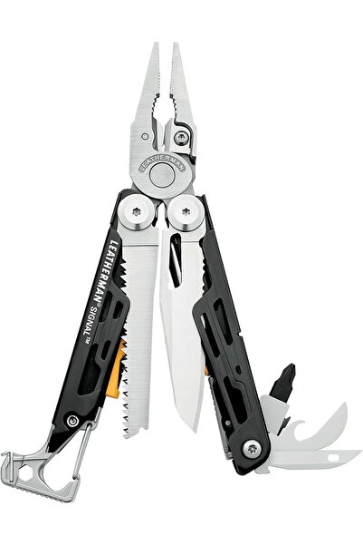 Leatherman Signal Multi-Tool - 19 Tools for Camping & Survival, Silver