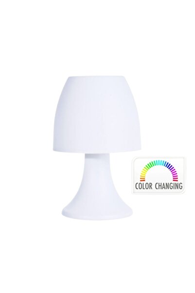 Koopman Lampă de birou LED cu schimbare de culoare, lumină ambientală RGB, alimentată cu baterii – Design modern