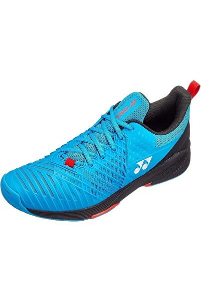 YONEX Sonicage3 Wide Men's Sand Court Shoes, Blue black, 45 EU