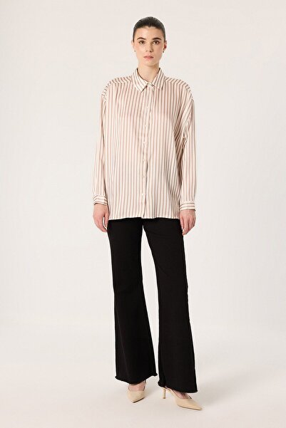 Touché Privé Striped Satin Shirt