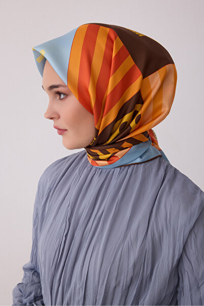 Belli Eșarfă din mătase twill 100% cu model BE09-84