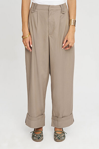 Orfeo Negro Women's Double-Legged Pleated Relaxed Fit Pants