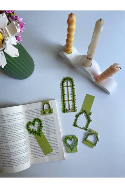 tinystoriestr Nature Themed Special Cut Bookmark Set / 3 Magnetic Bookmarks &...