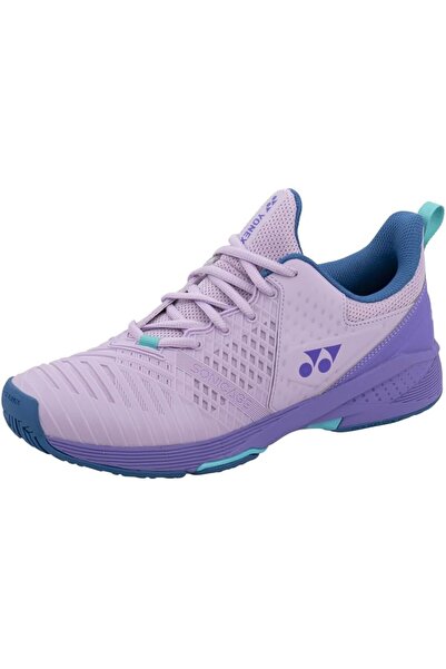 YONEX Women`s Sonicage 3 Clay Tennis Shoes,Lilac, Lilac, 9.5