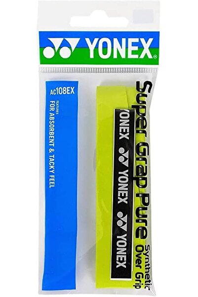 YONEX AC108EX Super Grap Pure Badminton Racquet Grip, Citiric Green, CTG