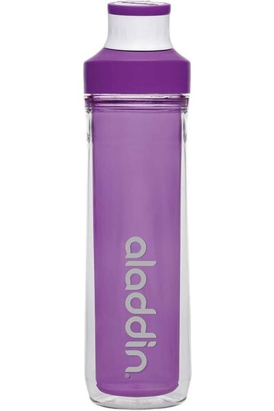 Aladdin Active Hydration Double Wall Water Bottle, 0.5 Liter Capacity, Purple
