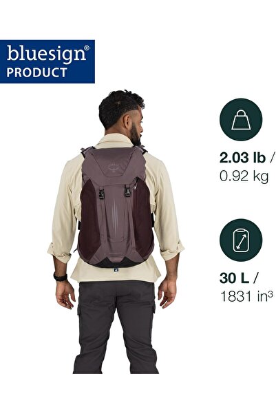 Osprey Hikelite LT Hiking Backpack - Lightweight Travel Daypack with Rain Cover for Men and Women